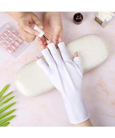 Nail Gloves UV Shield Gloves Fingerless Gloves Nail Art Dryer Tool Prevent Hand Sunburn for Manicure Gel Drying 3 Pairs - Buy Online on GoSupps.com