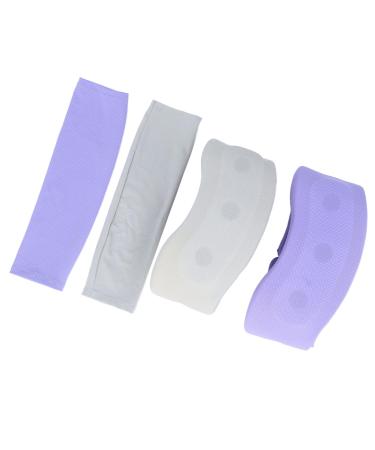 Neck Pain Support 2 Sets Highly Elastic Relieves Discomfort Neck Brace Soft Movement Limit Smooth Ice Silk Fabric for Travel
