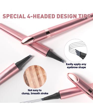 Microblading Eyebrow Pencil Kaluofan Microblading Eyebrow Pen Eyebrow Pencil Microblading Long-lasting Waterproof Creat Natural and Unique Makeup Look(Gray) Grey - Buy Online on GoSupps.com
