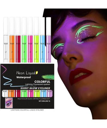  laxreheye Liquid Eyeliner Pen Waterproof Long Lasting 5ml Fluorescent Makeup Eyeliner - For Travel Work Outdoors School Halloween Christmas Everyday Wear - Buy Online on GoSupps.com