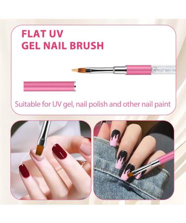 Nail Ombre Brush Set - Rhinestone Handle Gradient Nail Art Brushes for Gel Nails & Manicure Design - Buy Online on GoSupps.com
