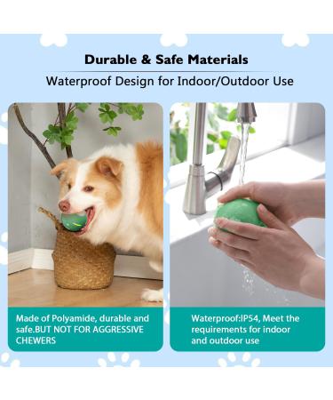 BARHOMO Dog Balls The 3rd Generation Interactive Toys for Puppy/Small/Medium/Large Dogs Improved Dog Rolling Effect Tennis Ball with Strap Tough Motion Activated Automatic Moving Dog Ball Toys Interactive Dog Ball Toy(Green) - Buy Online on GoSupps.com