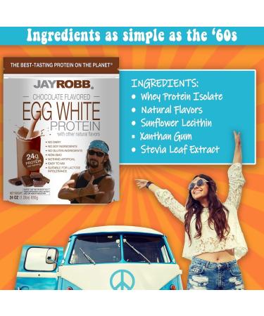 JAYROBB Chocolate Egg White Protein 24 oz 1.5 Pound Bag Chocolate 1.5 Pound (Pack of 1) - Buy Online on GoSupps.com