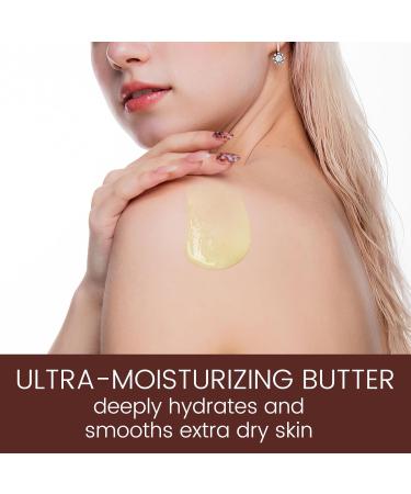 AOAO Coconut Body Butter for Long Lasting Moisturizing, Mild Formula for Dry & Sensitive Skin with Coconut Oil and Shea Butter, Light-Weight & Non-Greasy for Body & Face, 200g/7.25oz (Coconut_1) - Buy Online on GoSupps.com