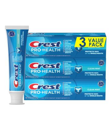 Crest Pro-Health Clean Mint Toothpaste (4.3oz) Triple Pack New