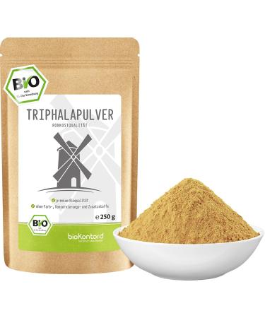 Triphala powder organic 250 g i ayurveda fruits amla haritaki bibhitaki i 100% controlled organic cultivation i laboratory I biokontor - Buy Online on GoSupps.com