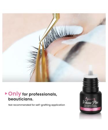 Volume Plus 0.1s Fast Drying Retention 8 WEEKS Eyelash Black Glue Eyelash Extension Glue Individual Lash Extensions for Professionals Used 2ml 2 ml (Pack of 1) - Buy Online on GoSupps.com