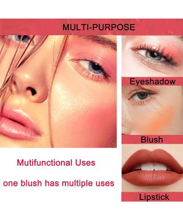 Soft Cream Blush: 3 Colors Liquid Matte Blush & Lip Paint - Long-Wearing Cheek & Lip Tint for a Weightless, Natural Hazy Look - Buy Online on GoSupps.com