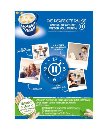Hot Asparagus Cream Soup with Croutons - 12 Pack (450ml Each) | Quick & Delicious 2-Minute Snack - Buy Online on GoSupps.com
