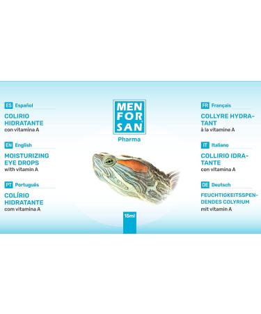 MENFORSAN Eye Drops for Turtles - Vitamin A Formula 15ml | Cleans Inflamed Eyes - International Shipping Available - Buy Online on GoSupps.com