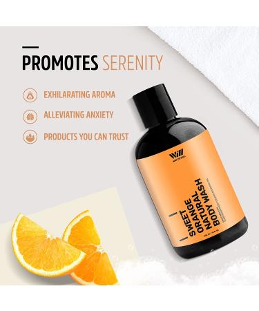 Way of Will Sweet Orange Body Wash 354mL - Moisturizing Body Wash for Men and Women with Essential Oil, Paraben and Sulfate Free - Buy Online on GoSupps.com