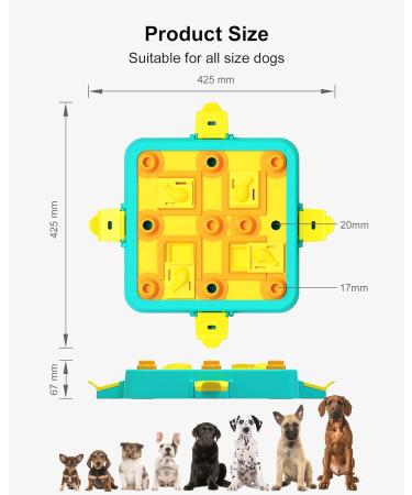 LACCEN Level 3 Interactive Dog Puzzle Toy for IQ Training - Treat Dispenser for Large, Medium, Small Dogs - Buy Online on GoSupps.com
