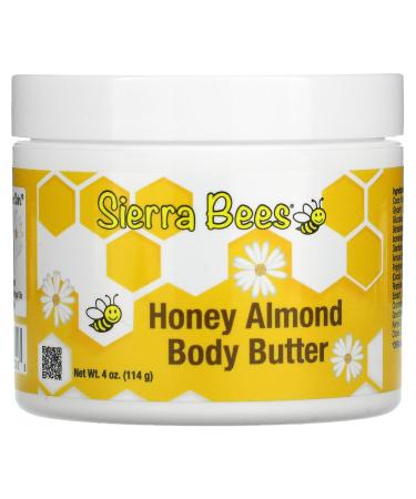 Sierra Bees Honey Almond Body Butter 4 fl oz (120 ml)