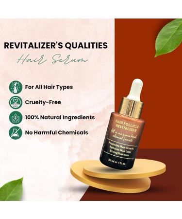 Hair Revitalizer - Ayurvedic Hair Growth Remedy | Fall Protection Nourishment & Moisturization | 10 Potent Oils | All Hair Types - 1 Fl. Oz - Buy Online on GoSupps.com
