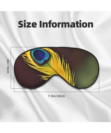 Feather Print Soft Eye Mask - Ultimate Sleep Mask for Women & Men | Perfect for Travel & Sleeping - Buy Online on GoSupps.com