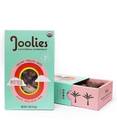 Joolies Organic Pit-Free Medjool Dates | 11 Ounce, Pack of 2 | Fresh California Grown Fruit | Vegan, Gluten-Free, Paleo, No Sugar Added | Great Source of Fiber & Antioxidants Pit-Free 11 Ounce (Pack of 2)