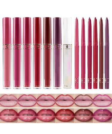 Maquillage Des L vres - Crayon L vres L ger Cr ant un Finis Brillant Hydratation Longue Dur e R sistant l'Eau Anti-pour Mariages F tes et v nements en Ext rieur