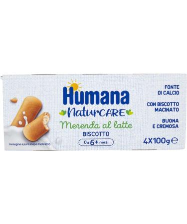 HUMANA MERENDA MILK COOKIES 4 PIECES OF 100 G - Buy Online on GoSupps.com