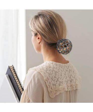 12 Pcs Snood Hair Net Hair Bun Holder Ballet Hair Net for Buns Ballet Hair Bun Cover Women Hair Nets for Bun for Dancers Stretchy Elastic Bun Hair Net Crochet Hair Net Hair Accessories - Buy Online on GoSupps.com