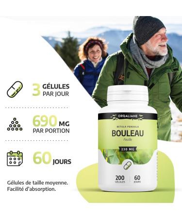 Birch 230 mg - 200 capsules - Orgaliane - Buy Online on GoSupps.com