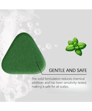 BRVLY Nature Triangle Shampoo Bar Strengthens & Smoothes Hair Helps Control Oil & Soothe Dry Itchy Scalp Gentle Cleansing & Nourishing Soap for Women & Men 3 - Buy Online on GoSupps.com