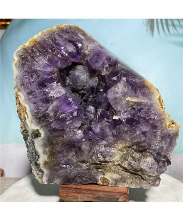 Natural Crystal Rough Amethyst Geode Natural Stone Crystal Jewelry Gemstone Raw Ore Home Decoration Great Choice for Home Decoration - Buy Online on GoSupps.com
