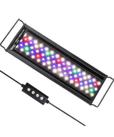hygger Advanced LED Aquarium Light with Timer 24/7 Lighting Cycle & DIY Mode Full Spectrum Fish Tank Light for 12-17 in Freshwater Planted Tank 12"- 17"(14W)