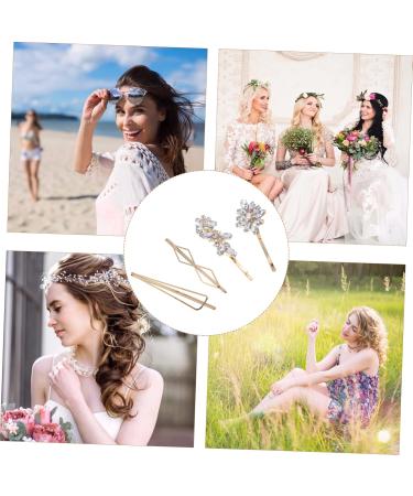 FOMIYES 20 Pairs Rhinestone Hair Clip Rhinestone Barrette Hair Clamps Barrettes Flower Hair Clip Rhinestone Hairpins Hairpin for Women European and American Zinc Alloy Bride Rhinestones - Buy Online on GoSupps.com
