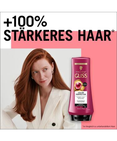 Gliss Kur Gliss Colour Perfector (4 x 200 ml) apr s-shampoing avec complexe hyaluronique et extrait de canneberge pour cheveux m ch s et color s offre une protection de la couleur et une brillance 200 ml (Lot de 4) - Buy Online on GoSupps.com