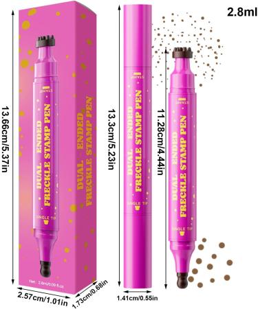 Mingchengheng Waterproof Facial Spots Pen 28ml Artificial Facial Spots Stamp Double Makeup Marker for Beauty Halloween Women Daily - Buy Online on GoSupps.com