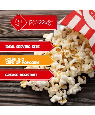 Grehge corn Bags - 40 Pcs 1oz Concession-Grade Bags Popcorn Machine Accessories for Popcorn Bars Movie Nights Concessions - Buy Online on GoSupps.com