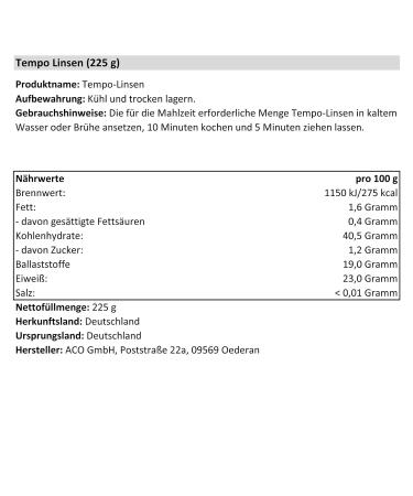 Buy Pack of 2 Tempo Lentils (450g) Quick & Easy Meal for 4-5 Portions International Shipping Available - Buy Online on GoSupps.com