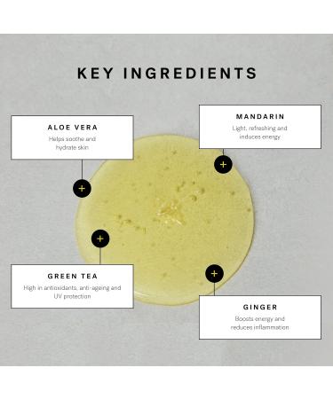 The Fellowship's 2 in 1 Energising Face & Body Wash - Natural & Vegan - Reinvigorating Green Tea & Ginger - High Performance Men's Grooming - Made in England - 300ml - Buy Online on GoSupps.com