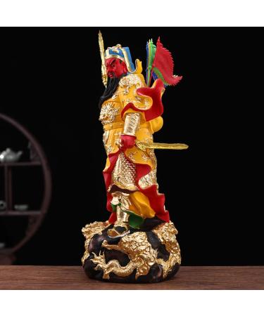 Buddha Statue Lifelike Guan Gong God of Wealth Statue 19-inch Chinese Guan Yun Chang Statue Home Shop Office Lucky Buddha Statue Gift Garden Buddha Statues - Buy Online on GoSupps.com