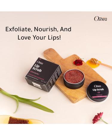 Oshea Cosmetics Lip Scrub 30 Ml / 1 Oz Exfoliating & Hydrating Gentle Formula 100% Pure Honey Shea Butter Coconut Oil For Dry Lips Removes Dead Skin Suitable for Lip Types - Buy Online on GoSupps.com