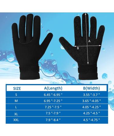 2 Pairs 3mm Neoprene Diving Wetsuit Gloves - Anti-Slip, Waterproof, Adjustable Strap - for Men and Women - Ideal for Diving, Snorkeling, Surfing - Buy Online on GoSupps.com