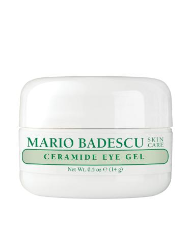 Mario Badescu Ceramide Eye Gel for All Skin Types | Oil Free Eye Gel that Tightens and Smoothes | Formulated with Ceramides & Glycerin, 0.5 Ounce