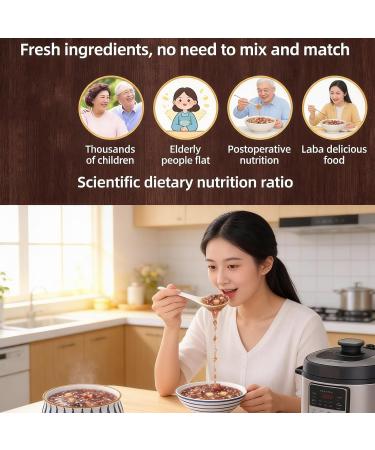 500 G X 3 M lange De Bouillie Aux Huit Tr sors C r ales Grossi res Multigrains For Un Petit-d jeuner Sain Ingr dients De Congee DIY Scell Sous Vide (1500 G) - Buy Online on GoSupps.com