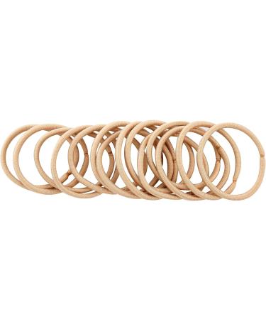 12 PCS Elastic Hair Bands 3mm Elastic Hair Ties Ponytail Holders Bulk Hair Ties No Metal Gentle Elastics for Women Men Girls Kids (Blonde Beige) - Buy Online on GoSupps.com