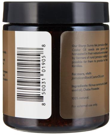 Sunny Isle Jamaican Black Castor Oil Pure Butter with Chebe Powder 4oz - Stronger, Longer Hair | Natural African Chebe Powder | Moisturizer for Hair & Skin - Buy Online on GoSupps.com