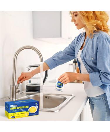 24-Count Garbage Disposal Cleaner and Deodorizer - Foaming Lemon Scented Pods for Kitchen Sink Freshness - 6-Month Supply by Bastion - Buy Online on GoSupps.com