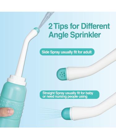 Topquafocus 12oz Perineal Bottle - Portable Travel Bidet for Postpartum Care | Essential After Birth Cleaning for Women - Blue - Buy Online on GoSupps.com