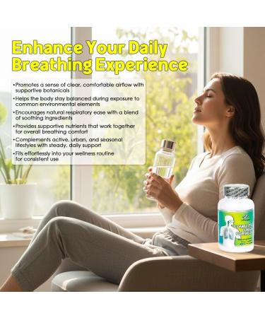 Nu-Health Complete Lungs Formula | Herbal Respiratory Support Supplement with NAC Mullein Marshmallow Root Oregano & Antioxidants | Supports Breathing & Lung Wellness | 60 Capsules - Buy Online on GoSupps.com