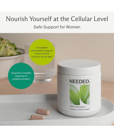 Needed. Cellular Aging Support - Antioxidants Supplement with Alpha Lipoic Acid Acetyl L-Carnitine & PQQ - Third Party Tested Mitochondrial Supplement - 30 Servings - Buy Online on GoSupps.com