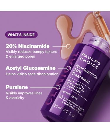 Paula's Choice Pro-Collagen Peptide Plumping Moisturizer Daily Gel-Cream for Deep Lightweight Hydration & CLINICAL 20% Niacinamide Face Serum Treatment for Discoloration & Minimizing Large Pores - Buy Online on GoSupps.com