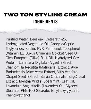 Hanz de Fuko Two Ton Insane Hold Styling Cream - Extreme Hold, Matte Finish - 4 oz - Buy Online on GoSupps.com
