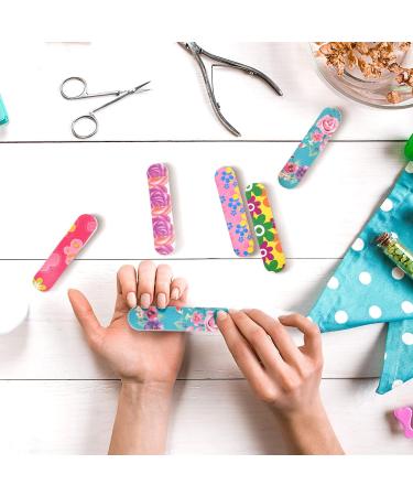 100 Double Sided Mini Nail Files Emery Boards for Women - 5 Colors - Buy Online on GoSupps.com
