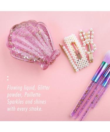 Mermaid Detangling Hair Brush | Luxspire Valentines Day Gift | Shell Glitter Comb for Girls Kids Women | Massage Scalp, Dry & Wet Hair, No Tangle | Toddler Pink Hairbrush - Buy Online on GoSupps.com