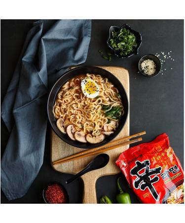 Nong Shim Original & Black Shin Ramyun Korean Spicy Ramen Noodles (Pack of 10) HALAL Original & Black Premium - Buy Online on GoSupps.com