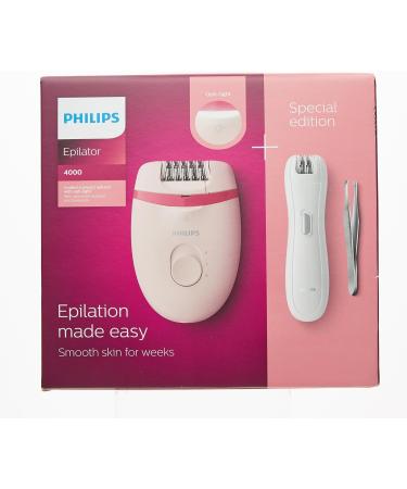 Philips Epilierer Set BRP531/00 | Smooth Skin for Weeks | Mini-Epilierer for Sensitive Areas & Precision Tweezers | Triosmooth White - Buy Online on GoSupps.com